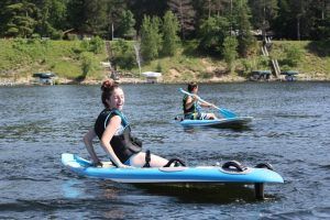 Rowing On Lake