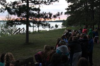 Girls Friendship Campfire 3rd Session 2013. The legendary hug circle.