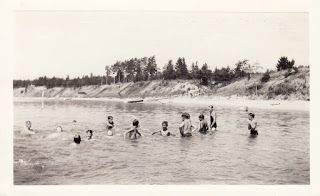 Boys in river