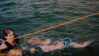 Evan Water Skiing in 2005