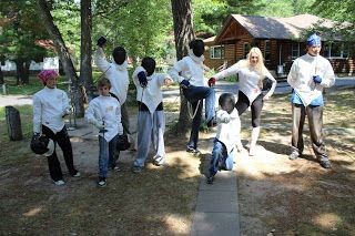 Girls Group Fencing