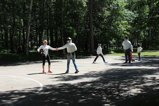 Activities and Fencing Outdoors