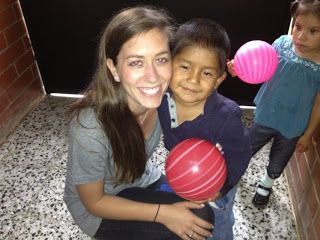 Gaby Driessen enjoying an indoor game of futbol