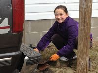 Emma Helping With Shingles