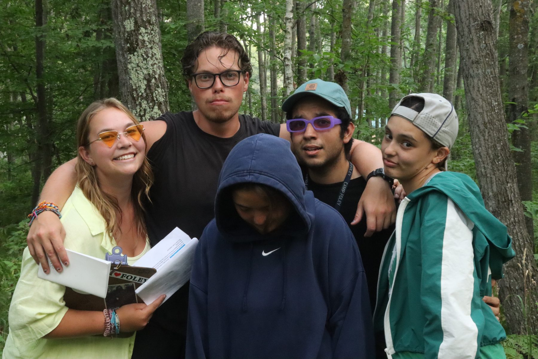 A group of Camp Counselors pose together 